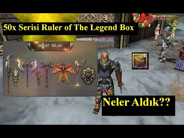 Knight Online 50x Serisi | 20.Bölüm Ruler of Legendary Box- 400 Cash Çekiliş | Pandora