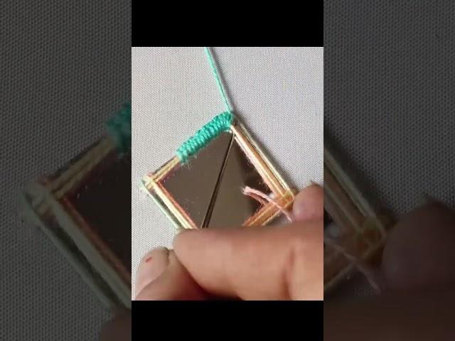 Square Mirror Work tutorial #viral #reels #trending #craft #viralreels