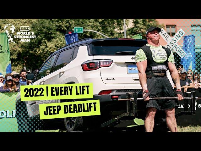 EVERY LIFT | Jeep Deadlift | 2022 SBD World's Strongest Man