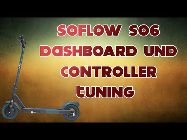 Soflow S06 Tuning mit Dashboard und Controller Tausch | Soflow E-Scooter schneller machen