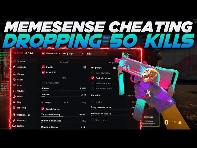 Legit CHEATING in PRIME and getting 50 KILLS! (Memesense CS2 Cheat)