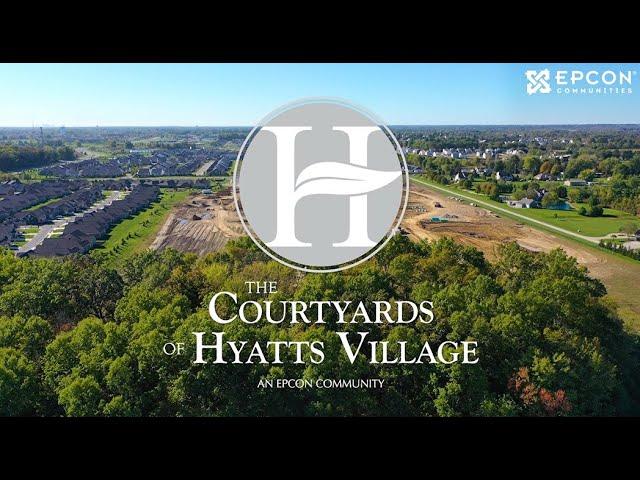 The Courtyards of Hyatts Village in Powell, OH | Drone Video of Epcon Communities