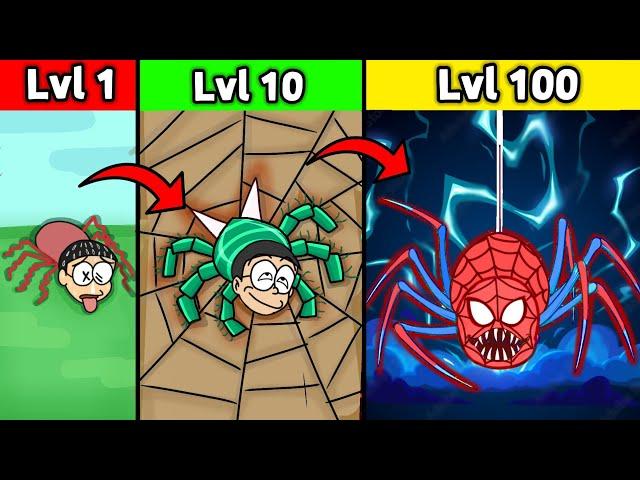Nobita Evolving to Monster Spider  || Funny Game 