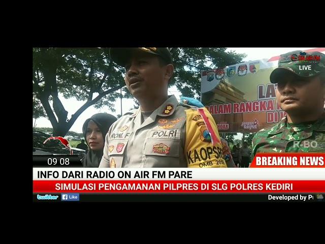 Kapolre Kediri saat wawancara Dengan Reporter OnAirFm