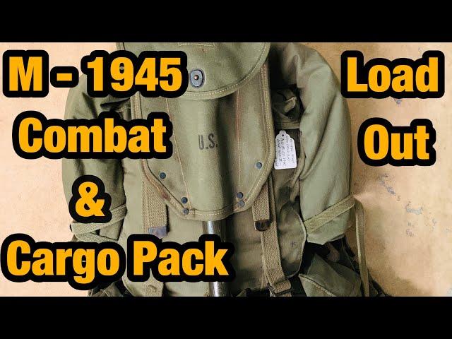 WW2 US Gear M-1945 Combat Field Pack with Cargo Field Pack