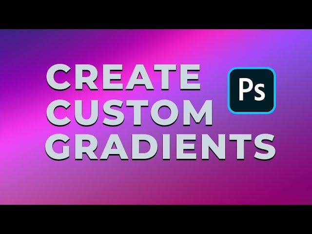 Make Your Own Custom Gradient in Photoshop | Gradient image background #graphicdesignshorts