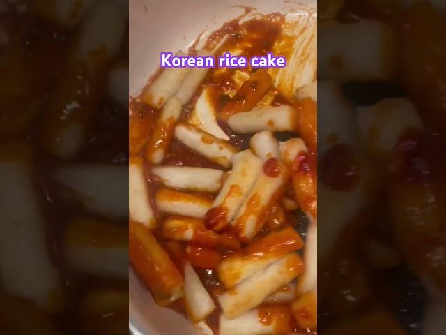 #korean  spicy stir-fried rice cake with noodles #viral  #shorts