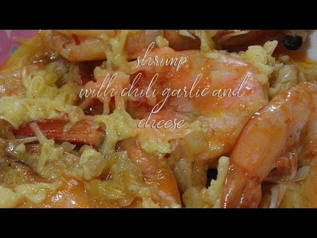 vlog # 11 : How to Cook Cheesy Chili Garlic shrimp  : Easy shrimp recipe : cheesier shrimp ..