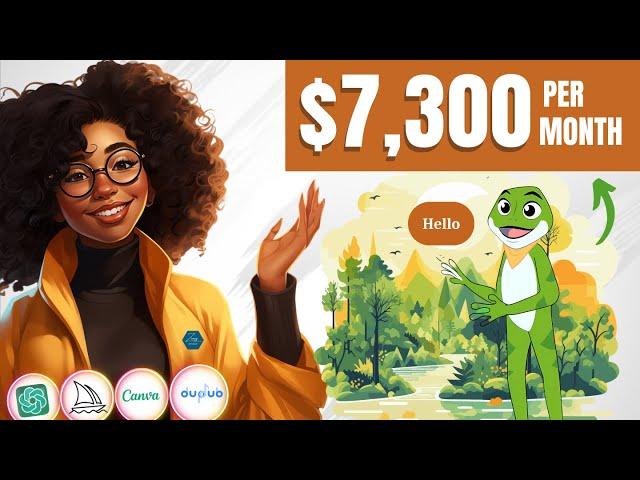 Make $7,300 Per Month Creating AI Kids Learning Videos