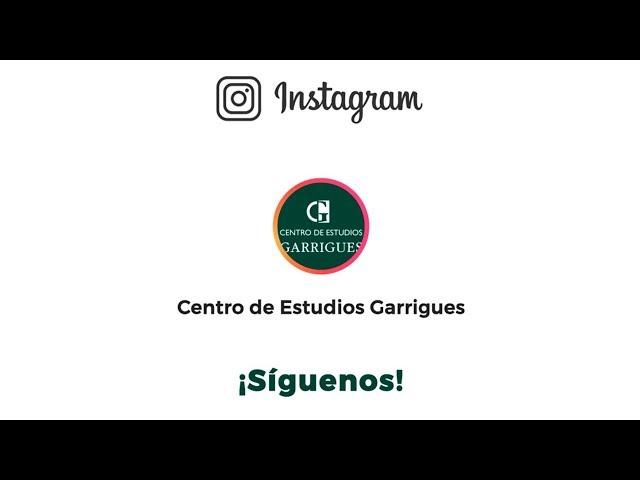 ¡El Centro de Estudios Garrigues ya está en Instagram!