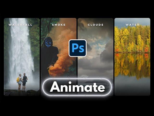 Animate Anything in Photoshop - Turn Photo into Slow Motion Videos Tutorial