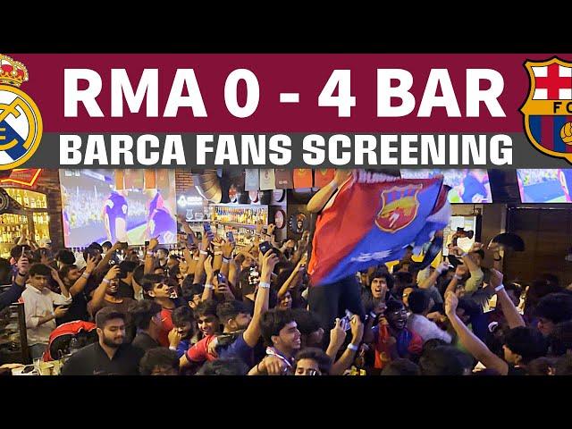 Never Ending Celebrations of Barca Fans | Real Madrid vs FC Barcelona Reaction