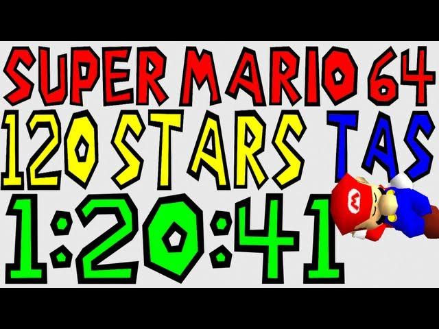 [TAS] N64 Super Mario 64 "120 Stars" in 1:20:41