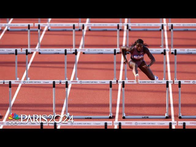 Christina Clemons CRUISES to 100m hurdles heat victory, Nia Ali saves energy | NBC Sports