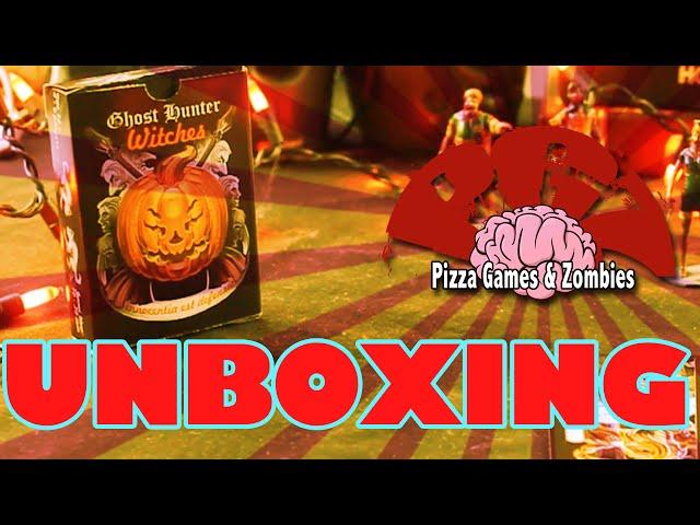 GHOST HUNTERS: WITCHES UNBOXING - Pizza Games and Zombies