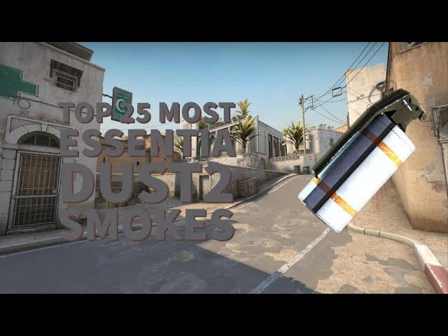 Top 25 most essential Dust2 smokes 2023