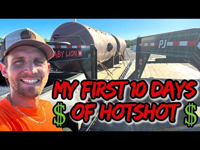 FINALLY! HOW MUCH I MADE IN MY FIRST TWO WEEKS | EPISODE 12 | HOT SHOT TRUCKING