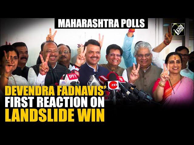 Maharashtra Polls: Deputy CM Devendra Fadnavis’ first reaction post Mahayuti’s “landslide victory”