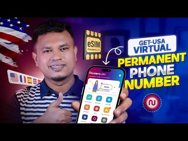 How to Get a  Permanent US Phone Number | Numero eSIM New Update 2024 | usa number for survey