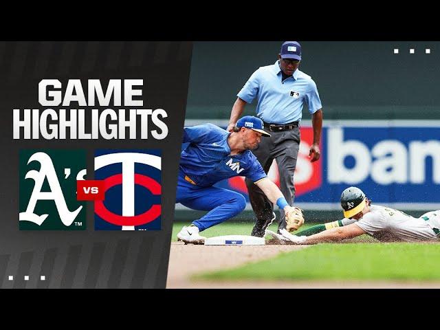 A's vs. Twins Game 1 Highlights (6/16/24) | MLB Highlights