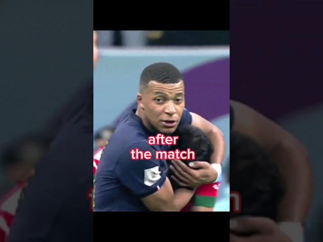 mbappé and hakimi before the match and after the match