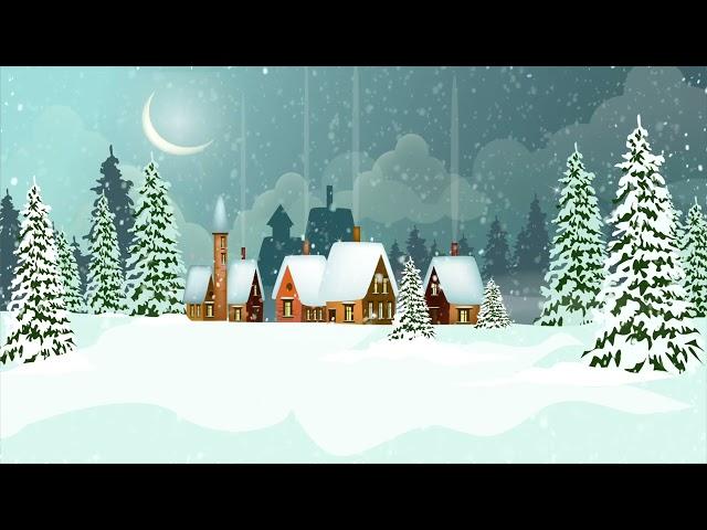 Winter SnowFall Kids Cartoon Background | Download Link Description | Free BG Animation