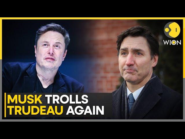 Tesla CEO Elon Musk Pokes Fun At Canada's Outgoing PM Justin Trudeau | World News | WION