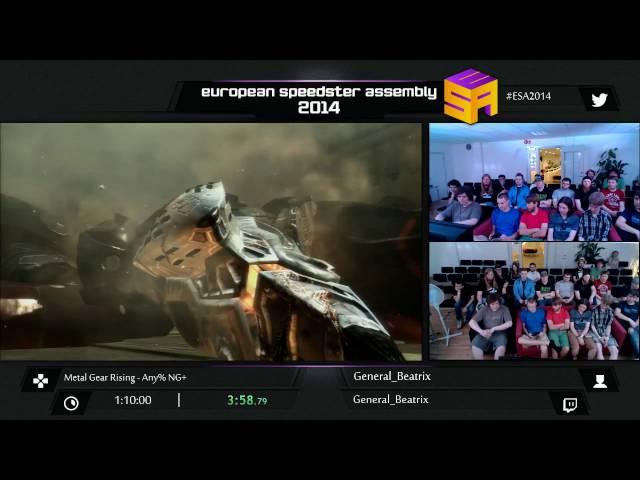 #ESA2014 BLUE Metal Gear Rising   Revengeance by General Beatrix Any% NG+