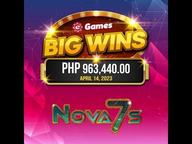  CONGRATULATIONS  eGames BIG WINS ‼ Php 963,440.00 Won ‼