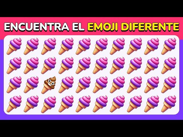 Encuentra el Emoji Diferente - Edición de Dulces  Fácil, Medio, Difícil