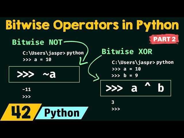 Bitwise Operators in Python (Part 2)
