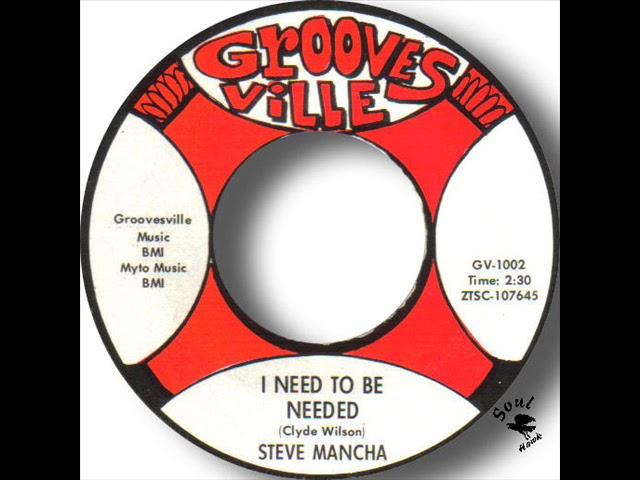 Steve Mancha   I Need To Be Needed