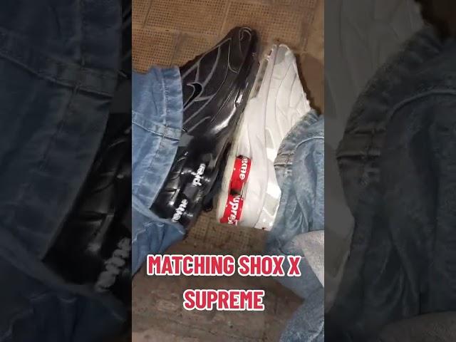 SHOX X SUPREME  #sneakeraddict #sneakerhead #nike #supreme #shox