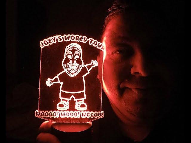 Joey's World Tour 3D Lamp. 7 Colors Gradual Changing, USB Powered!