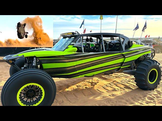 MASSIVE CRASH AT GLAMIS SAND DRAGS Presidents Day 2024 | DIRT BIKE DIARIES EP.217