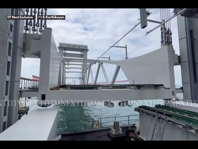 DT Next Exclusive: Watch India's new Pamban bridge in action- vertical lift raises the bar