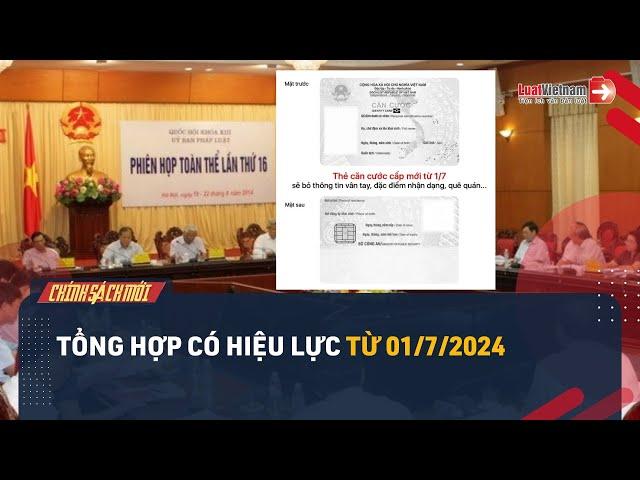 Tổng Hợp Luật Có Hiệu Lực 01/7/2024 | LuatVietnam