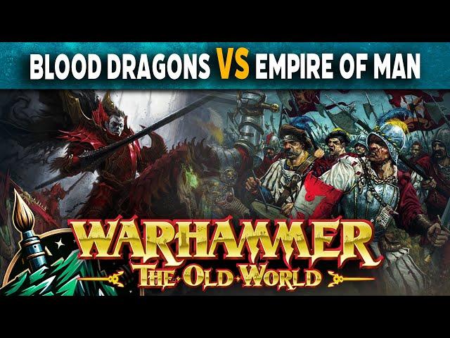 Blood Dragons vs Empire of Man   Warhammer The Old World Live Battle Report