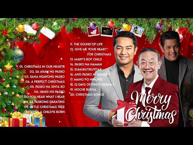 Jose Mari Chan, Garry Valenciano, Ariel Rivera | Pinoy Christmas Songs | Paskong Pinoy 2023