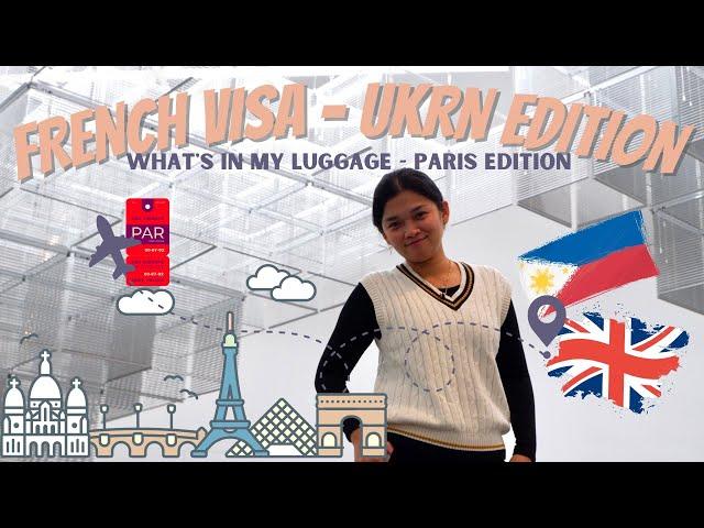 FRANCE VISA : UKRN EDITION (& MY PARIS LUGGAGE EDITION)