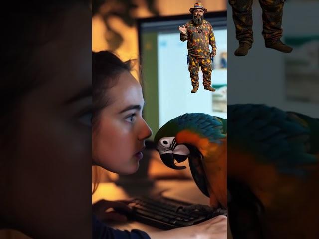 Попугай мошенник  #шортс #напозитиве  #ai #2025 #parrot #новости #animals #news