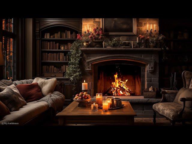 Cozy Fireside Ambiance with Palette Overture - Enchanted Autumn's Prelude