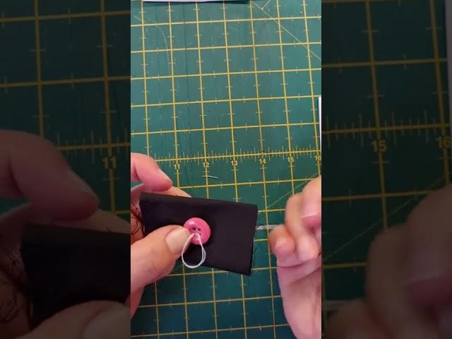 How to sew on a button easily. Button sewing for beginners