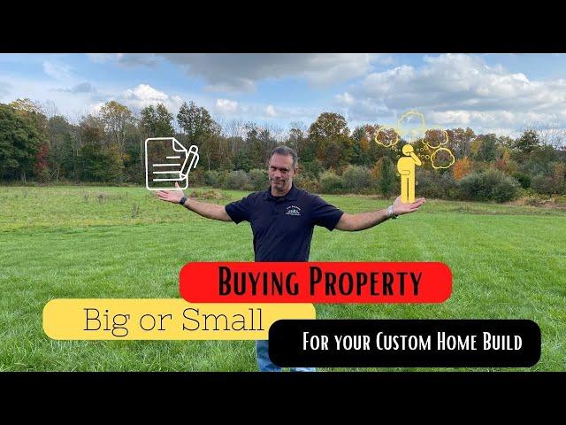 Buying Large Properties for Your Home Build