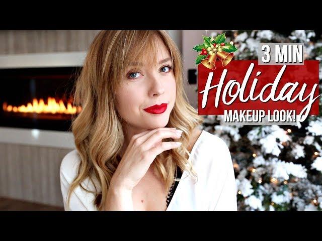 Three Minute Holiday Makeup Look! | Ashley Nichole