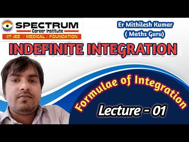 #IndefiniteIntegral# Lecture  01  # IIT JEE ## Class 12th # Er Mithilesh Kumar