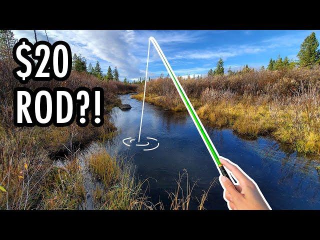 This $20 Rod Is Better Than Thought It Would Be! (Tenkara Fly Fishing)