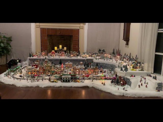 Teresa's Christmas Train and Village Display