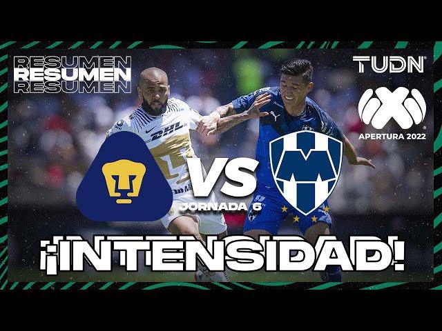 Resumen | Pumas UNAM 1 - 1 Monterrey | Liga MX - Clausura 2022  - Jornada 6 | TUDN México