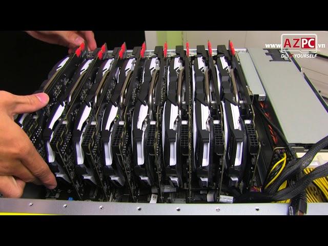 16 x GTX 1080 Ti , 4 x E5-2699 V4, 1,5TB RAM, stack by dual Asus ESC8000 G3 | AZPC TV